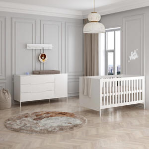 Meegroei Babykamer Santiago Wit XL 2-Delig 