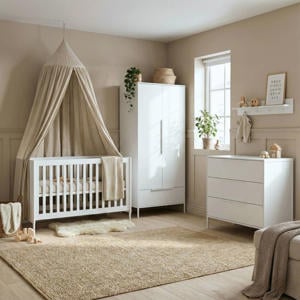 Meegroei Babykamer Santiago Wit 3-Delig