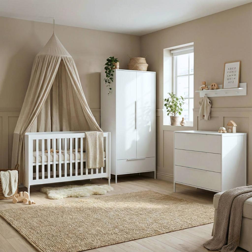 Born Lucky Meegroei Babykamer Santiago Wit 3-Delig