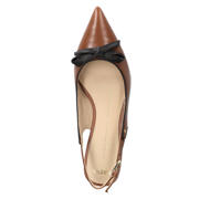 thumbnail: BRONX New-fabia leren loafers met strikje bruin