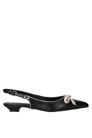New-fabia leren loafers zwart