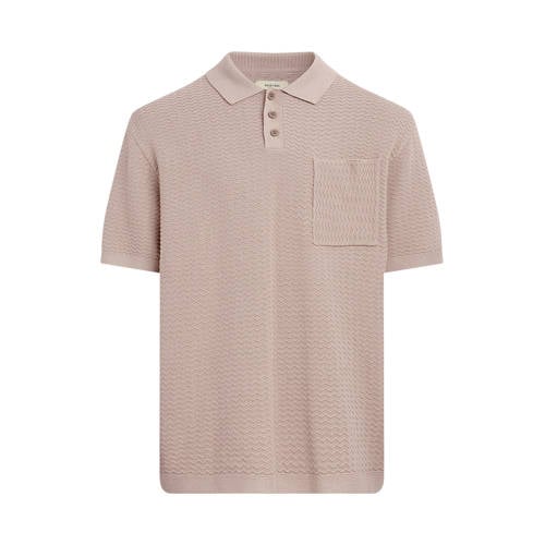 Redefined Rebel polo gebreid beige afbeelding