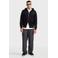 Redefined Rebel relaxed casual broek met krijtstreep grijs
