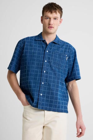 loose geruit casual overhemd