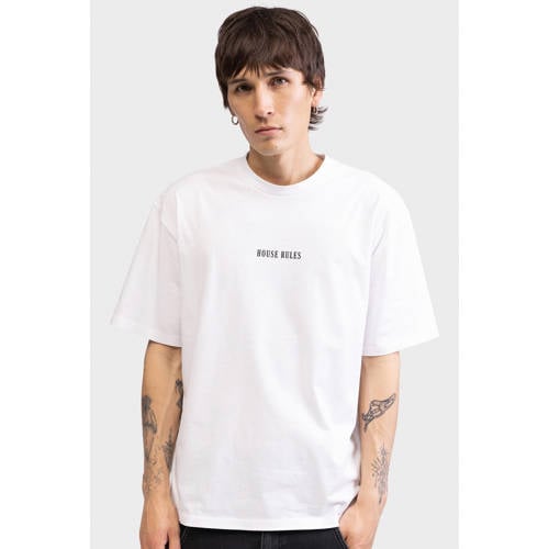 Redefined Rebel boxy T-shirt met backprint wit afbeelding