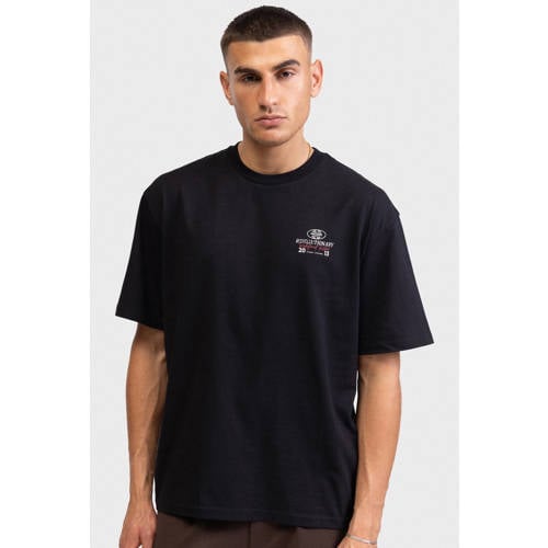 Redefined Rebel boxy T-shirt met backprint zwart afbeelding