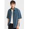 Redefined Rebel loose geruit casual overhemd donkerblauw