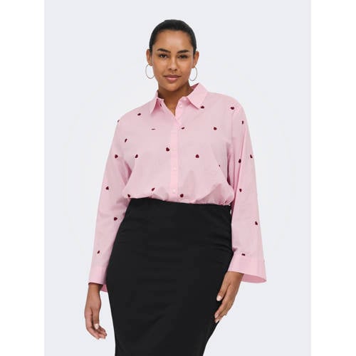 ONLY CARMAKOMA blouse met hartjes afbeelding