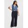 ONLY CARMAKOMA gilet met hartjes medium blue denim quilted