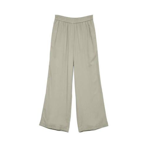 AWARE wide leg high waist casual broek taupe afbeelding