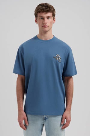 regular T-shirt donkerblauw