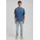 Dstrezzed regular fit T-shirt met backprint - donkerblauw