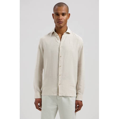 Dstrezzed regular casual overhemd ecru afbeelding