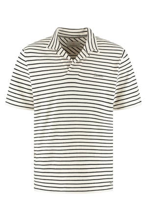 regular gestreepte polo ecru