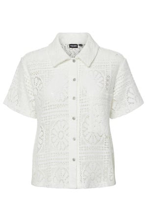 kanten blouse wit