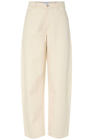 high waist barrel jeans ecru