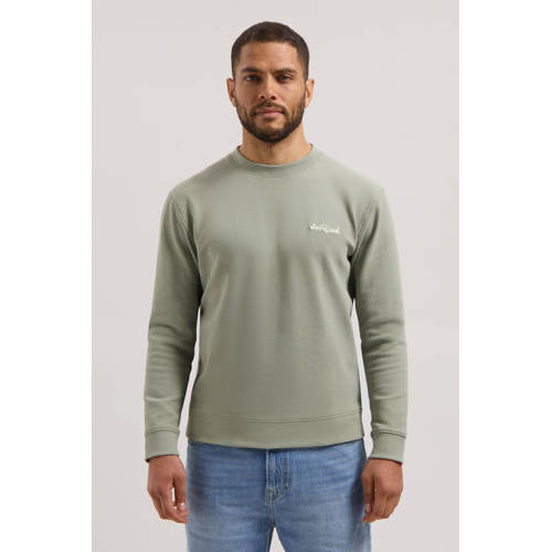 Dstrezzed sweater met backprint lichtgroen afbeelding