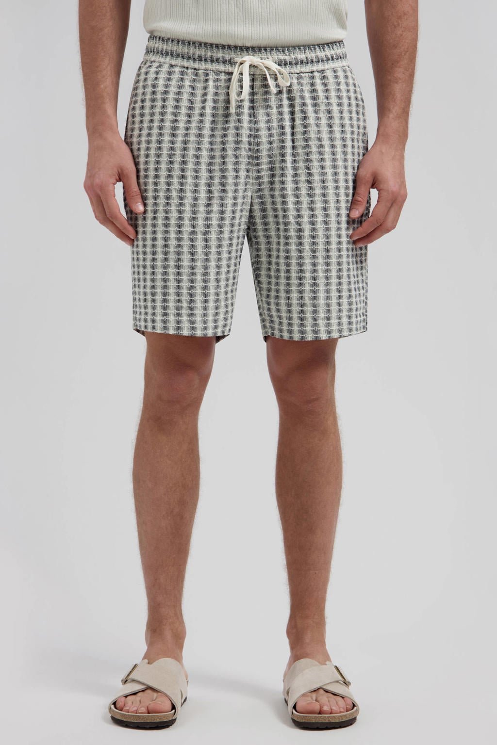 Dstrezzed regular casual short ecru