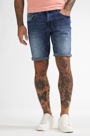 regular short medium blue denim