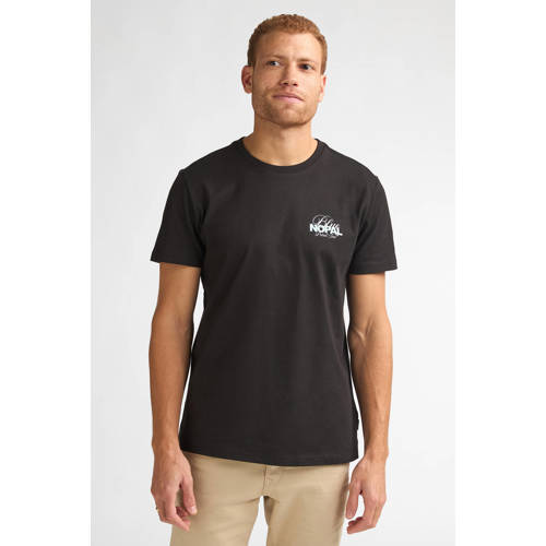 Petrol Industries regular T-shirt met backprint zwart afbeelding