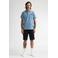 Petrol Industries regular polo blauw met textuur