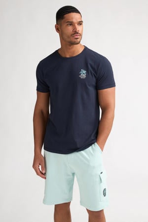 regular T-shirt donkerblauw