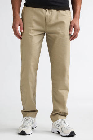tapered chino met linnen zand