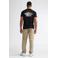 Petrol Industries tapered chino met linnen zand
