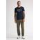 Petrol Industries tapered chino met linnen olijfgroen