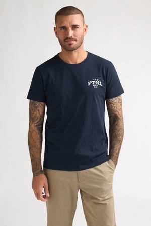 regular T-shirt donkerblauw