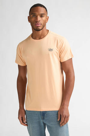 regular T-shirt zalm