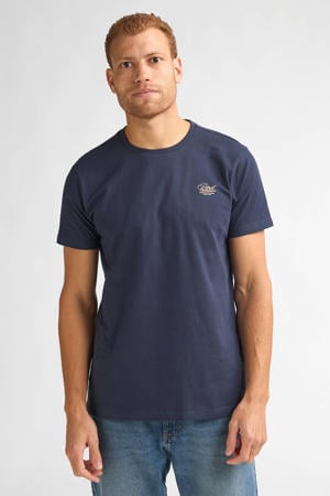regular T-shirt donkerblauw
