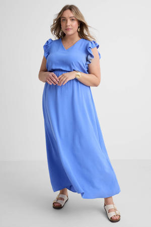 maxi jurk blauw
