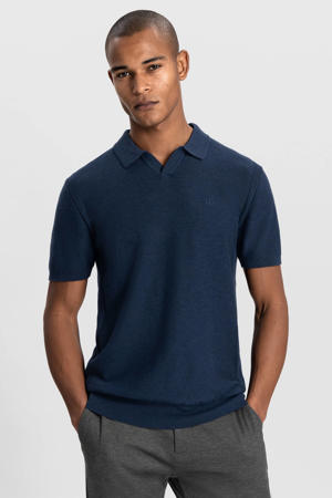 regular polo donkerblauw