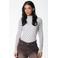 Colourful Rebel mesh top met stippen wit
