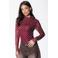 Colourful Rebel mesh top met stippen rood