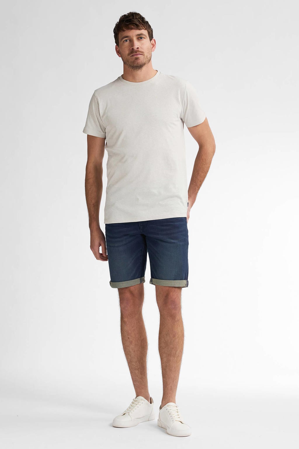 Petrol Industries denim slim short blue black