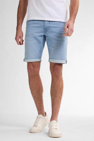 denim slim short bleached