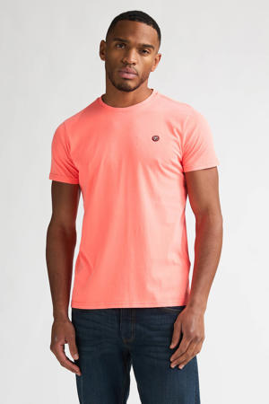 regular T-shirt koraalrood