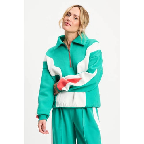 POM Amsterdam X Gwen van Poorten sweater groen afbeelding