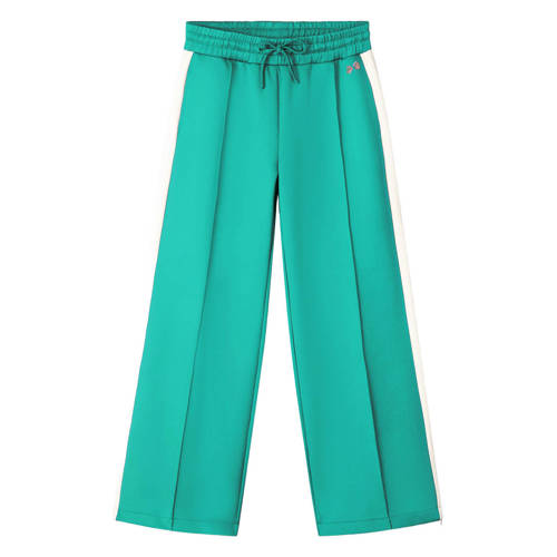 POM Amsterdam X Gwen van Poorten wide leg regular waist broek groen afbeelding