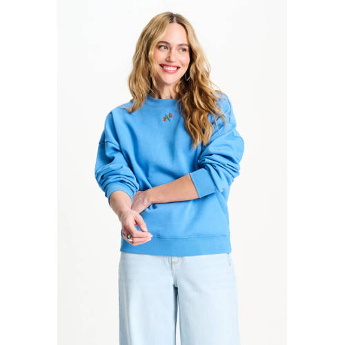 POM Amsterdam X Gwen van Poorten sweater blauw afbeelding