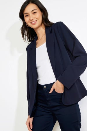 getailleerde blazer donkerblauw