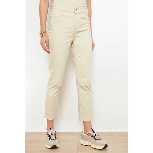 LOLALIZA denim slim high waist broek beige afbeelding
