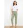 LOLALIZA denim slim high waist broek kaki