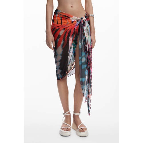 Desigual pareo donkerblauw/multi afbeelding