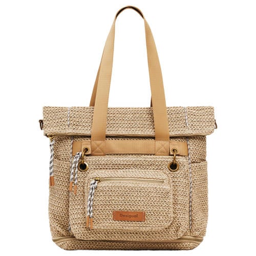 Desigual raffia rugzak naturel afbeelding
