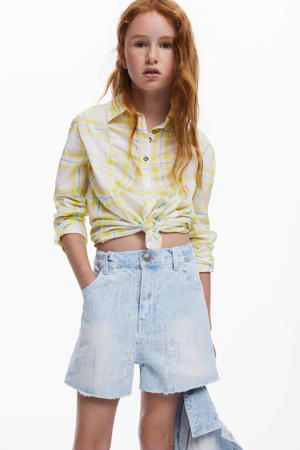 denim short light blue denim