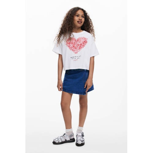 Desigual spijkerrok medium blue denim afbeelding