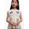 Desigual mouwloze top ecru